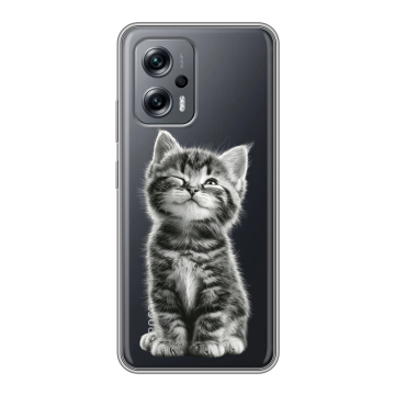 Силиконовый чехол на Xiaomi Poco X4 GT с принтом Котенок