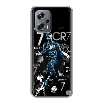 Силиконовый чехол на Xiaomi Poco X4 GT с принтом Реал Роналдо