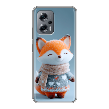 Силиконовый чехол на Xiaomi Poco X4 GT с принтом Лиса Силиконовый чехол на Xiaomi Poco X4 GT с принтом Лиса