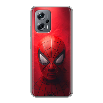 Силиконовый чехол на Xiaomi Poco X4 GT с принтом Spiderman Человек паук