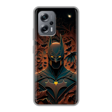 Силиконовый чехол на Xiaomi Poco X4 GT с принтом Batman Бэтмен Силиконовый чехол на Xiaomi Poco X4 GT с принтом Batman Бэтмен