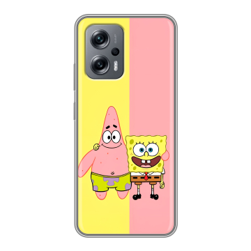 Силиконовый чехол на Xiaomi Poco X4 GT с принтом Спанч боб Спанчбоб Силиконовый чехол на Xiaomi Poco X4 GT с принтом Спанч боб Спанчбоб