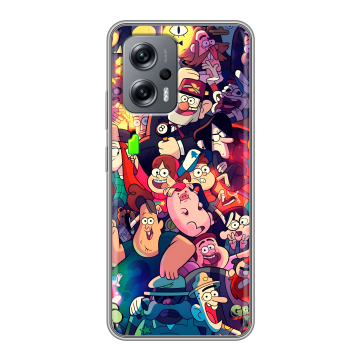 Силиконовый чехол на Xiaomi Poco X4 GT с принтом Gravity Falls Гравити Фолз Силиконовый чехол на Xiaomi Poco X4 GT с принтом Gravity Falls Гравити Фолз
