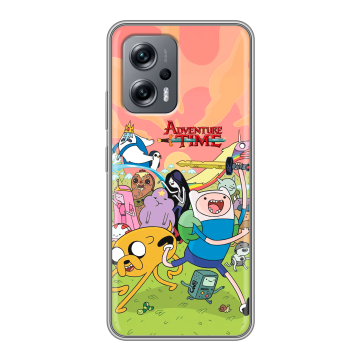 Силиконовый чехол на Xiaomi Poco X4 GT с принтом Adventure time Время приключений Силиконовый чехол на Xiaomi Poco X4 GT с принтом Adventure time Время приключений