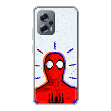 Силиконовый чехол на Xiaomi Poco X4 GT с принтом Spiderman Человек паук Силиконовый чехол на Xiaomi Poco X4 GT с принтом Spiderman Человек паук