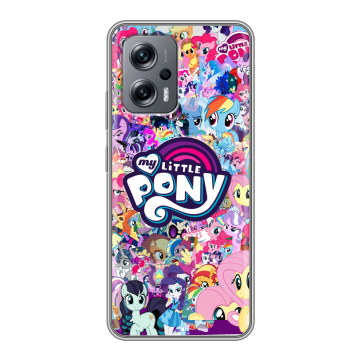 Силиконовый чехол на Xiaomi Poco X4 GT с принтом My little pony Дружба чудо Силиконовый чехол на Xiaomi Poco X4 GT с принтом My little pony Дружба чудо
