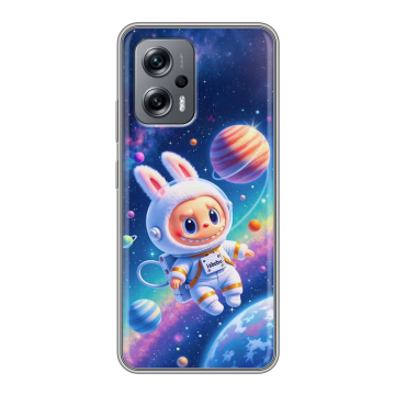 Силиконовый чехол на Xiaomi Poco X4 GT с принтом Labubu Лабубу