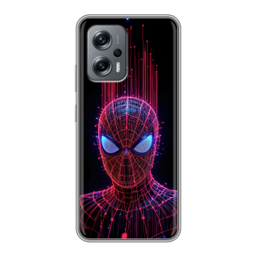 Силиконовый чехол на Xiaomi Poco X4 GT с принтом Spiderman Человек паук Силиконовый чехол на Xiaomi Poco X4 GT с принтом Spiderman Человек паук