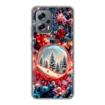 Силиконовый чехол на Xiaomi Poco X4 GT с принтом Новый год Силиконовый чехол на Xiaomi Poco X4 GT с принтом Новый год