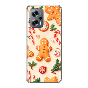 Силиконовый чехол на Xiaomi Poco X4 GT с принтом Новый год Силиконовый чехол на Xiaomi Poco X4 GT с принтом Новый год