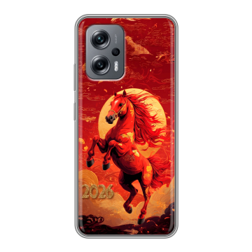 Силиконовый чехол на Xiaomi Poco X4 GT с принтом Новый год Силиконовый чехол на Xiaomi Poco X4 GT с принтом Новый год