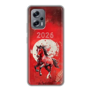 Силиконовый чехол на Xiaomi Poco X4 GT с принтом Новый год Силиконовый чехол на Xiaomi Poco X4 GT с принтом Новый год