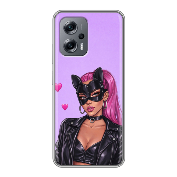 Силиконовый чехол на Xiaomi Poco X4 GT с принтом женский Силиконовый чехол на Xiaomi Poco X4 GT с принтом женский