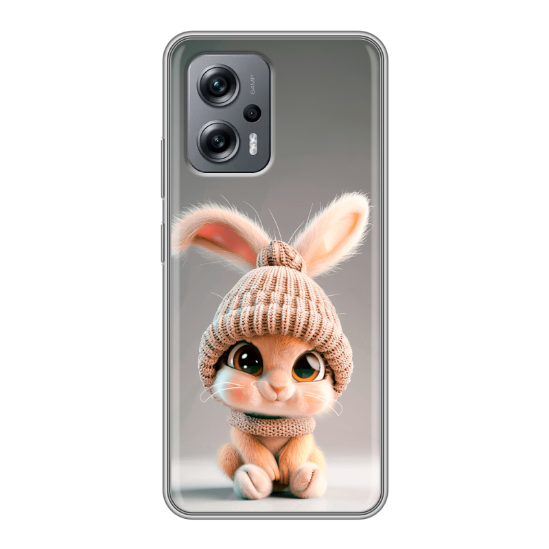 Силиконовый чехол на Xiaomi Poco X4 GT с принтом Кролик Силиконовый чехол на Xiaomi Poco X4 GT с принтом Кролик