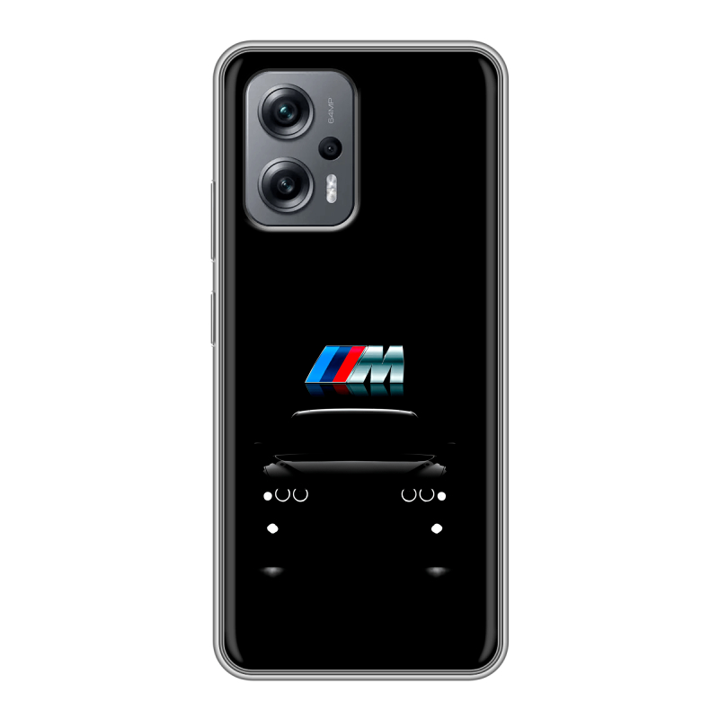 Силиконовый чехол на Xiaomi Poco X4 GT с принтом БМВ BMW Силиконовый чехол на Xiaomi Poco X4 GT с принтом БМВ BMW