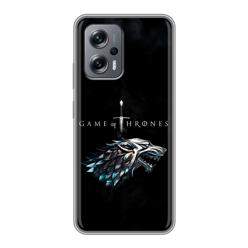 Силиконовый чехол на Xiaomi Poco X4 GT с принтом Игра Престолов Game Thrones Силиконовый чехол на Xiaomi Poco X4 GT с принтом Игра Престолов Game Thrones