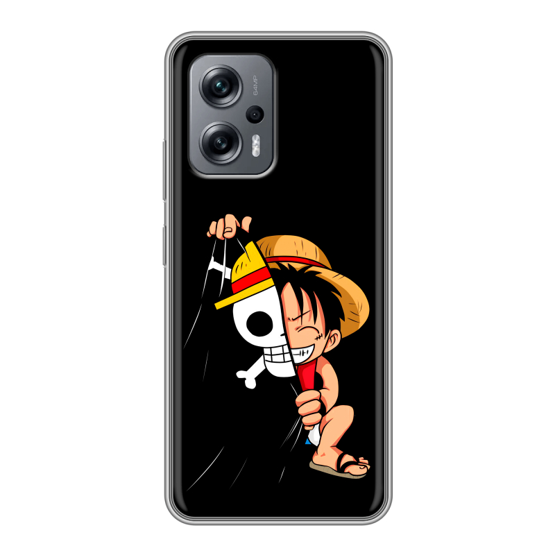 Силиконовый противоударный чехол на Xiaomi Poco X4 GT с принтом One Piece Ван Пис Силиконовый противоударный чехол на Xiaomi Poco X4 GT с принтом One Piece Ван Пис