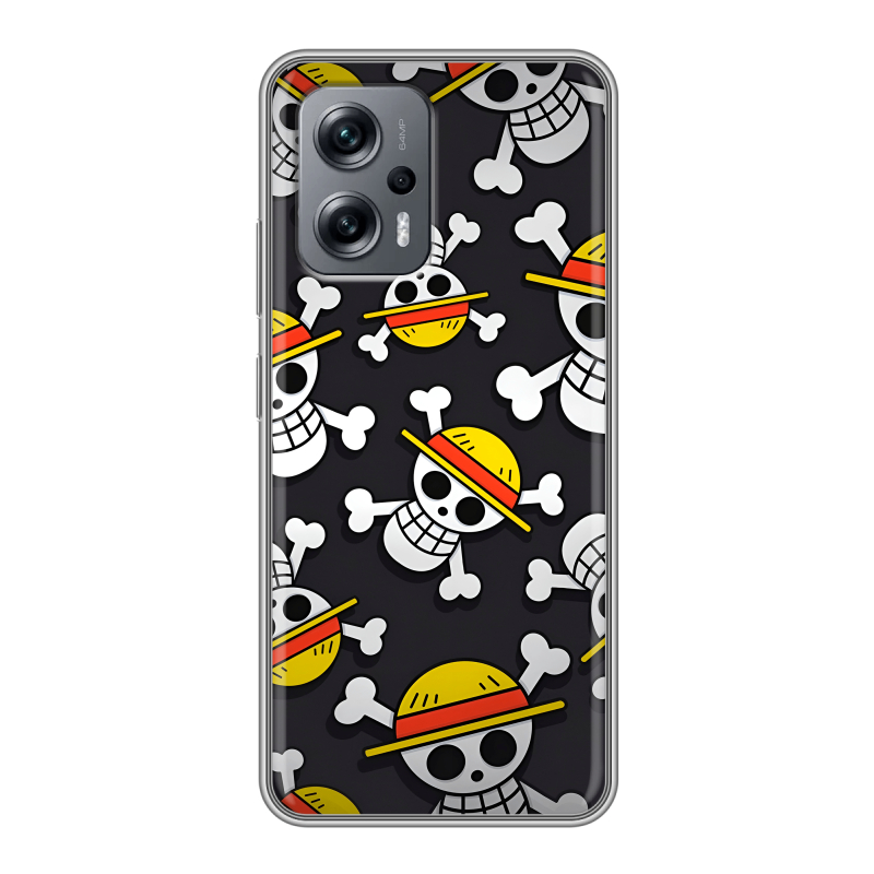 Силиконовый противоударный чехол на Xiaomi Poco X4 GT с принтом One Piece Ван Пис Силиконовый противоударный чехол на Xiaomi Poco X4 GT с принтом One Piece Ван Пис