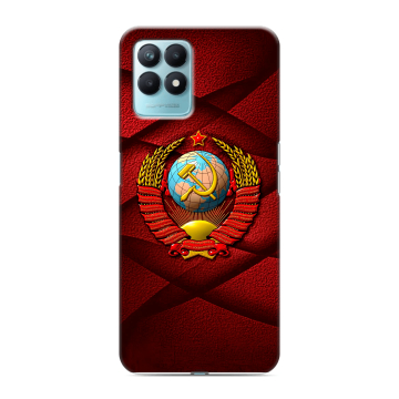 Силиконовый чехол на Realme Narzo 50 с принтом Герб СССР Силиконовый чехол на Realme Narzo 50 с принтом Герб СССР