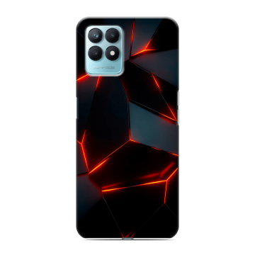 Силиконовый чехол на Realme Narzo 50 с принтом Яркие абстракции Силиконовый чехол на Realme Narzo 50 с принтом Яркие абстракции