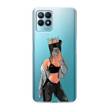 Силиконовый чехол на Realme Narzo 50 с принтом Женские принты Силиконовый чехол на Realme Narzo 50 с принтом Женские принты
