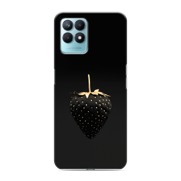 Силиконовый чехол на Realme Narzo 50 с принтом Черная клубника Силиконовый чехол на Realme Narzo 50 с принтом Черная клубника