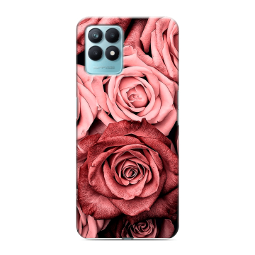 Силиконовый чехол на Realme Narzo 50 с принтом Цветы розы Силиконовый чехол на Realme Narzo 50 с принтом Цветы розы