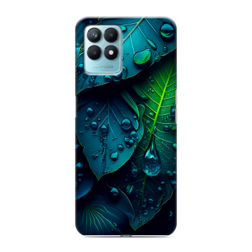 Силиконовый чехол на Realme Narzo 50 с принтом Листья Силиконовый чехол на Realme Narzo 50 с принтом Листья