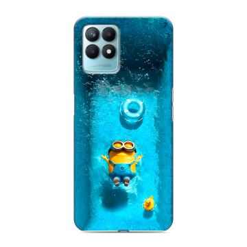 Силиконовый чехол на Realme Narzo 50 с принтом Миньоны Силиконовый чехол на Realme Narzo 50 с принтом Миньоны