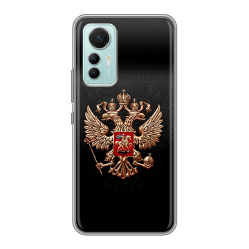 Силиконовый чехол на Xiaomi 12 Lite с принтом Герб России