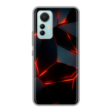 Силиконовый чехол на Xiaomi 12 Lite с принтом Яркие абстракции