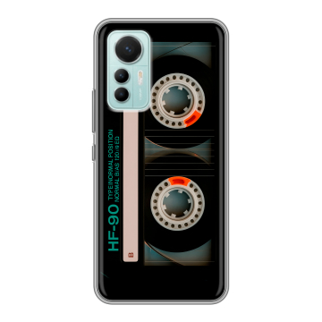 Силиконовый чехол на Xiaomi 12 Lite с принтом Кассета Силиконовый чехол на Xiaomi 12 Lite с принтом Кассета