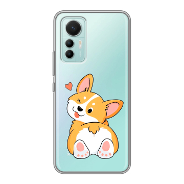 Силиконовый чехол на Xiaomi 12 Lite с принтом Корги