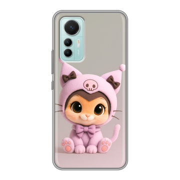 Силиконовый чехол на Xiaomi 12 Lite с принтом Куроми Kuromi Силиконовый чехол на Xiaomi 12 Lite с принтом Куроми Kuromi