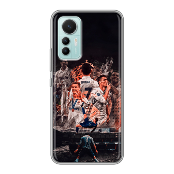 Силиконовый чехол на Xiaomi 12 Lite с принтом Реал Роналдо Real Ronaldo Силиконовый чехол на Xiaomi 12 Lite с принтом Реал Роналдо Real Ronaldo