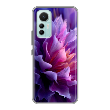Силиконовый чехол на Xiaomi 12 Lite с принтом женский цветы Силиконовый чехол на Xiaomi 12 Lite с принтом женский цветы