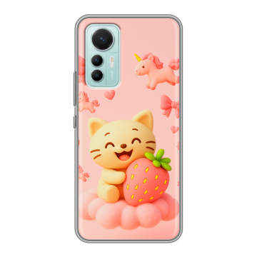 Силиконовый чехол на Xiaomi 12 Lite с принтом для девочек