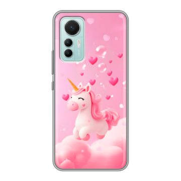 Силиконовый чехол на Xiaomi 12 Lite с принтом Единорог Силиконовый чехол на Xiaomi 12 Lite с принтом Единорог