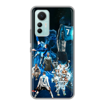 Силиконовый чехол на Xiaomi 12 Lite с принтом Реал Роналдо