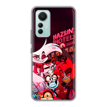 Силиконовый чехол на Xiaomi 12 Lite с принтом Hazbin Hotel Отель Хазбин Силиконовый чехол на Xiaomi 12 Lite с принтом Hazbin Hotel Отель Хазбин