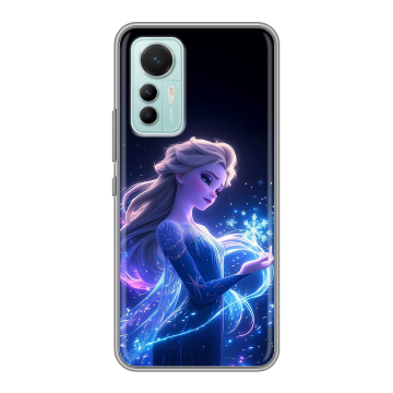 Силиконовый чехол на Xiaomi 12 Lite с принтом Холодное сердце Frozen