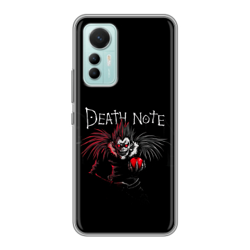 Силиконовый чехол на Xiaomi 12 Lite с принтом Death note Тетрадь смерти Силиконовый чехол на Xiaomi 12 Lite с принтом Death note Тетрадь смерти