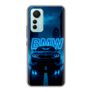 Силиконовый чехол на Xiaomi 12 Lite с принтом BMW БМВ Силиконовый чехол на Xiaomi 12 Lite с принтом BMW БМВ