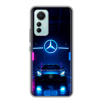 Силиконовый чехол на Xiaomi 12 Lite с принтом Mercedes Мерседес Силиконовый чехол на Xiaomi 12 Lite с принтом Mercedes Мерседес