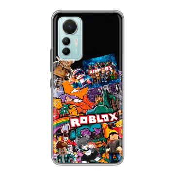 Силиконовый чехол на Xiaomi 12 Lite с принтом Roblox Роблокс Силиконовый чехол на Xiaomi 12 Lite с принтом Roblox Роблокс