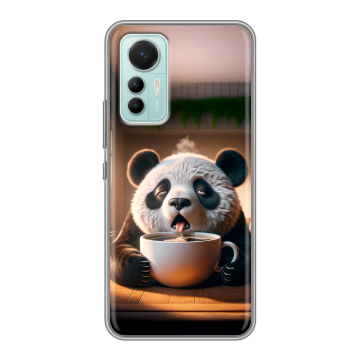 Силиконовый чехол на Xiaomi 12 Lite с принтом смешная панда Силиконовый чехол на Xiaomi 12 Lite с принтом смешная панда
