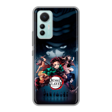 Силиконовый чехол на Xiaomi 12 Lite с принтом Demon Slayer Клинок рассекающий демонов Силиконовый чехол на Xiaomi 12 Lite с принтом Demon Slayer Клинок рассекающий демонов