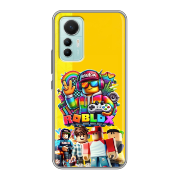 Силиконовый чехол на Xiaomi 12 Lite с принтом Roblox Роблокс Силиконовый чехол на Xiaomi 12 Lite с принтом Roblox Роблокс