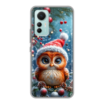 Силиконовый чехол на Xiaomi 12 Lite с принтом Новый год Силиконовый чехол на Xiaomi 12 Lite с принтом Новый год
