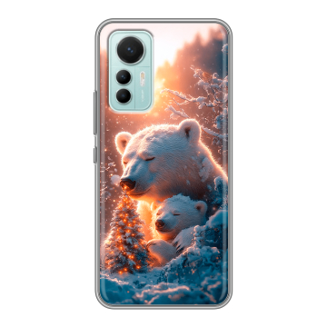 Силиконовый чехол на Xiaomi 12 Lite с принтом Новый год Силиконовый чехол на Xiaomi 12 Lite с принтом Новый год